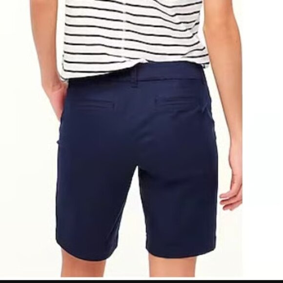 J. Crew Navy 9" Frankie Bermuda Chino Short Size 6 - Picture 2 of 13